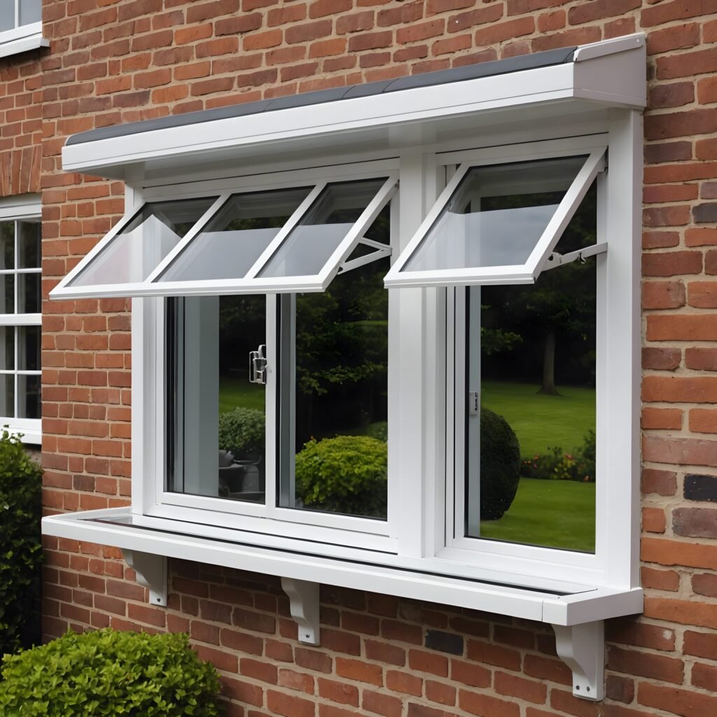 Modern double glazing services installation on residential window